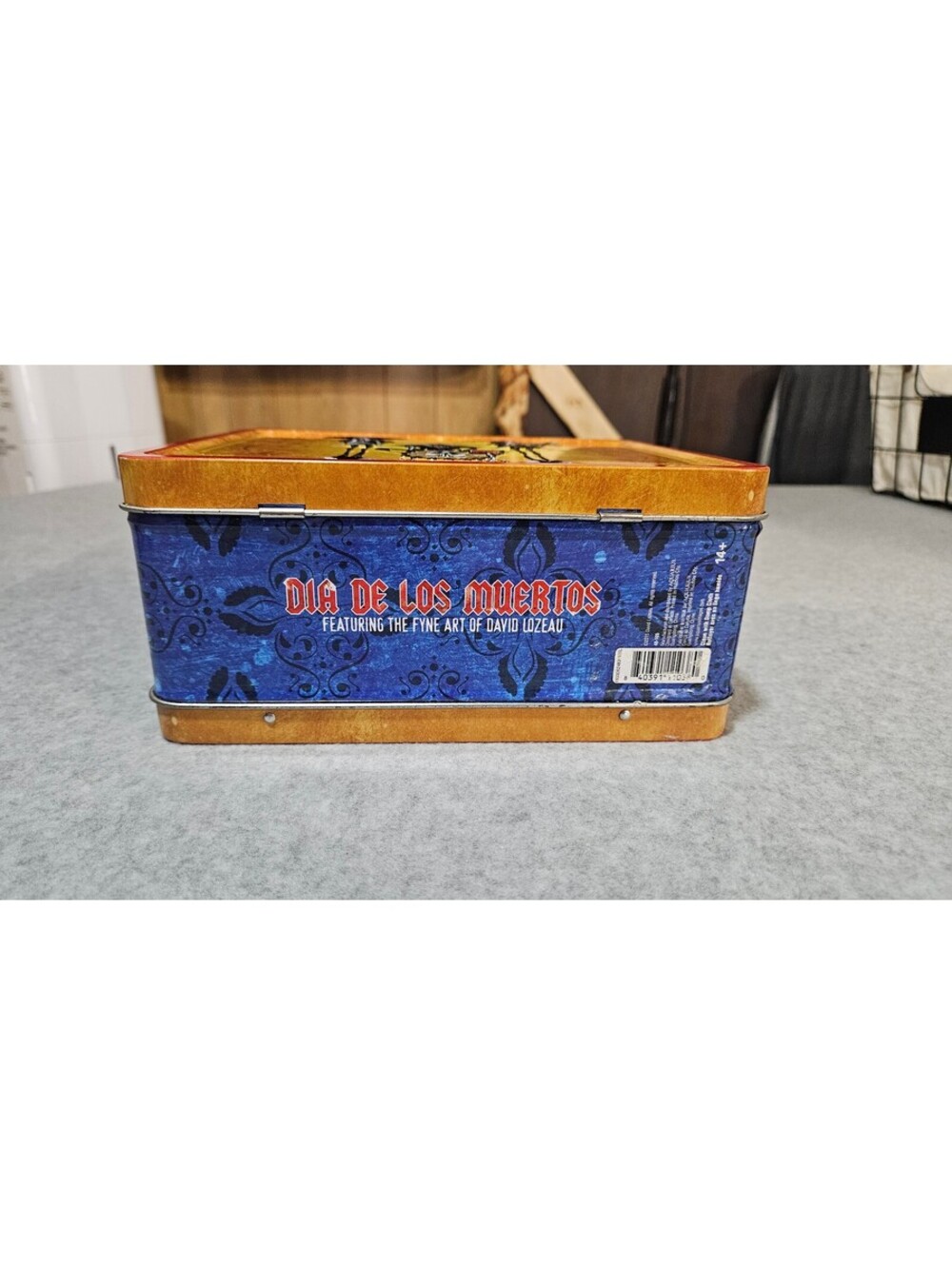 Vintage Dia de los Muertos Metal Lunchbox with Skeleton Band Artwork - Picture 5 of 7